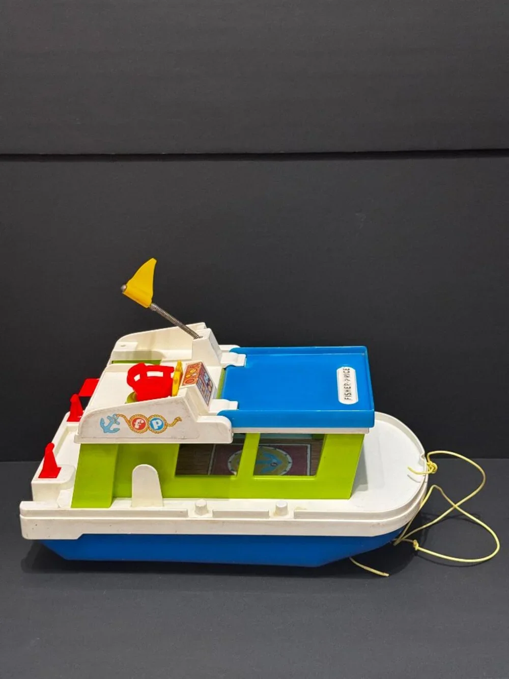 Fisher Price Toy Adventure Series Play Family Houseboat 985, Vintage Circa 1970s